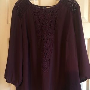 Maurice’s purple lace blouse